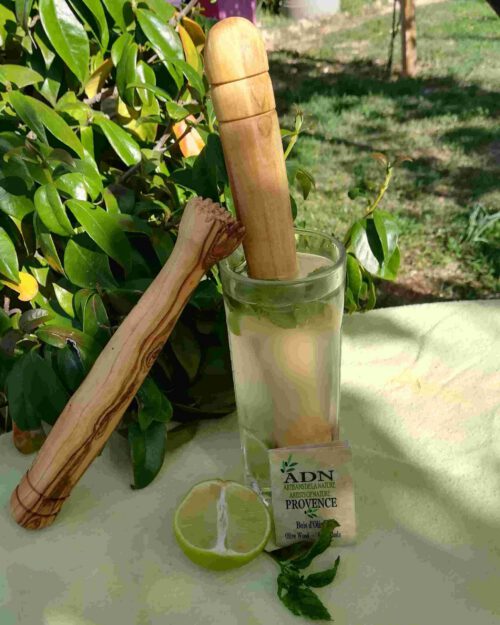 Cocktail-Mojito en Bois d'Olivier