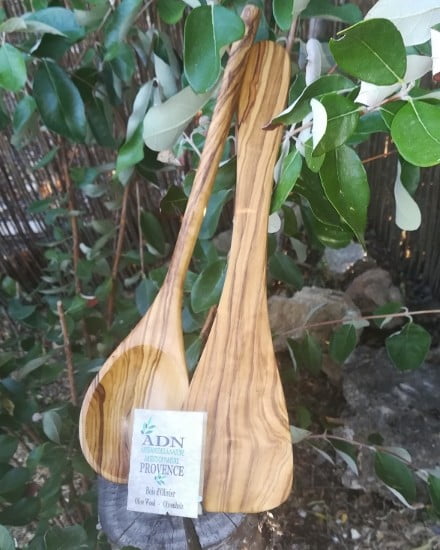 Cuillère en Bois d’Olivier à manche rond