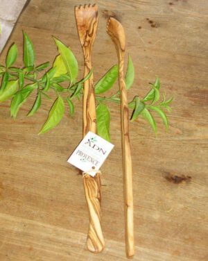 Gratte Dos en Bois d'Olivier