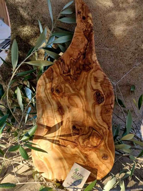 Grande Planche a découper en Bois d'Olivier 40x18x2 cm env.