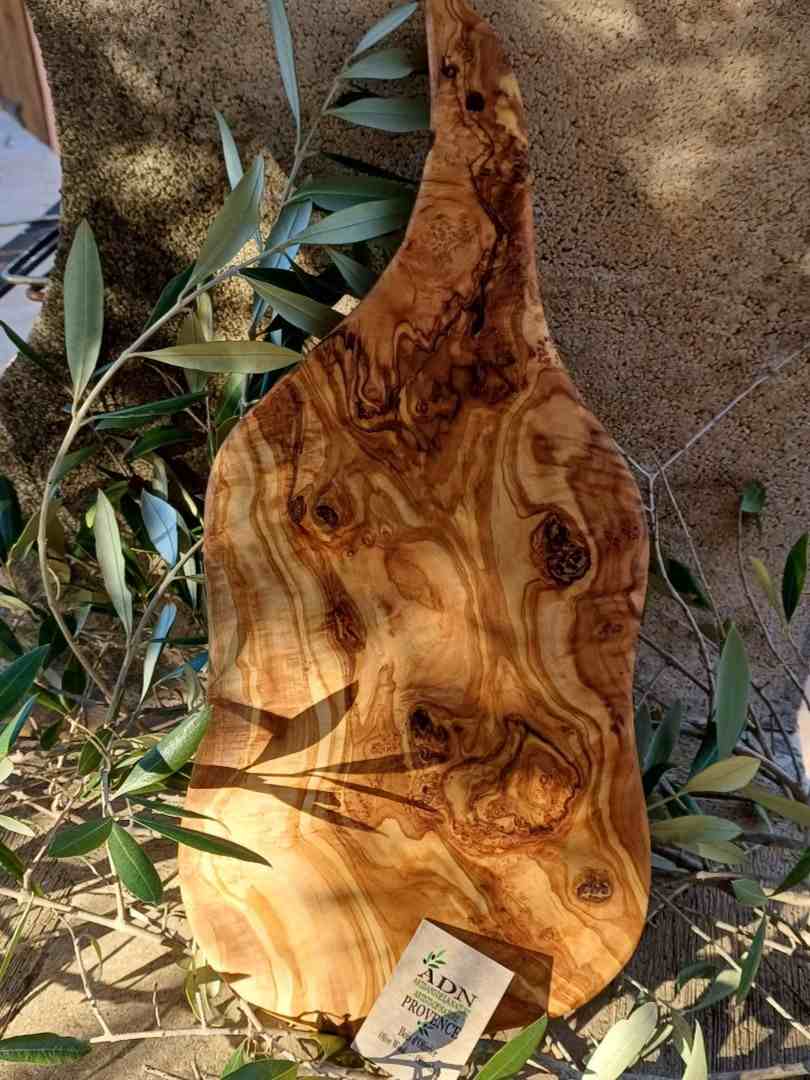 Grande Planche a découper en Bois d’Olivier 41x18x2 cm env.