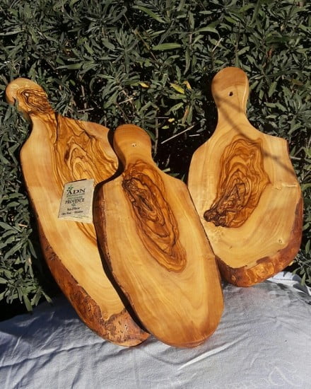 Planche Rustique en Bois d’Olivier 30-35 cm