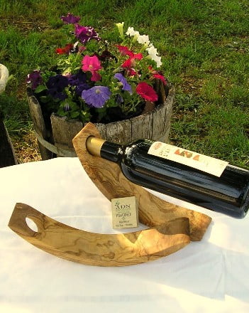 Porte bouteille en Bois d’Olivier