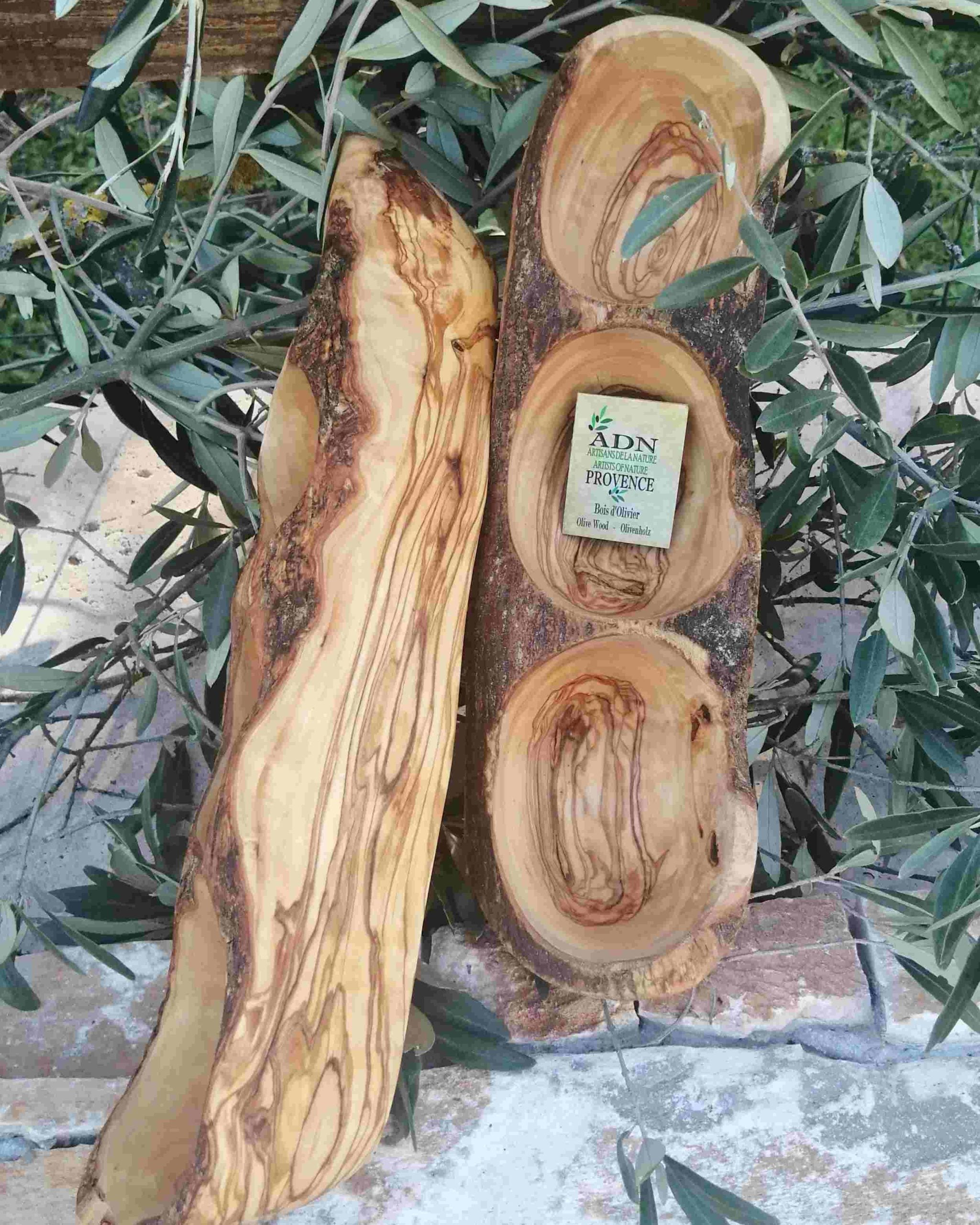 Ravier trio long en Bois d’Olivier
