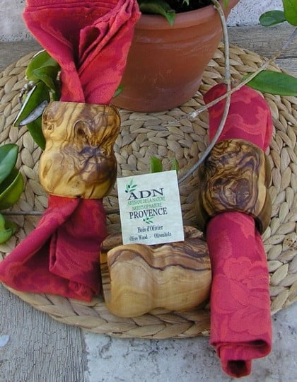 Rond de serviette en Bois d’Olivier