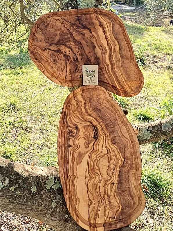 Planche pour côte de boeuf avec rigole en Bois d’Olivier