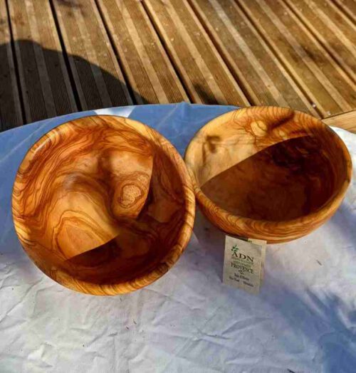 Saladier Moderne en Bois d'Olivier 18 cm env