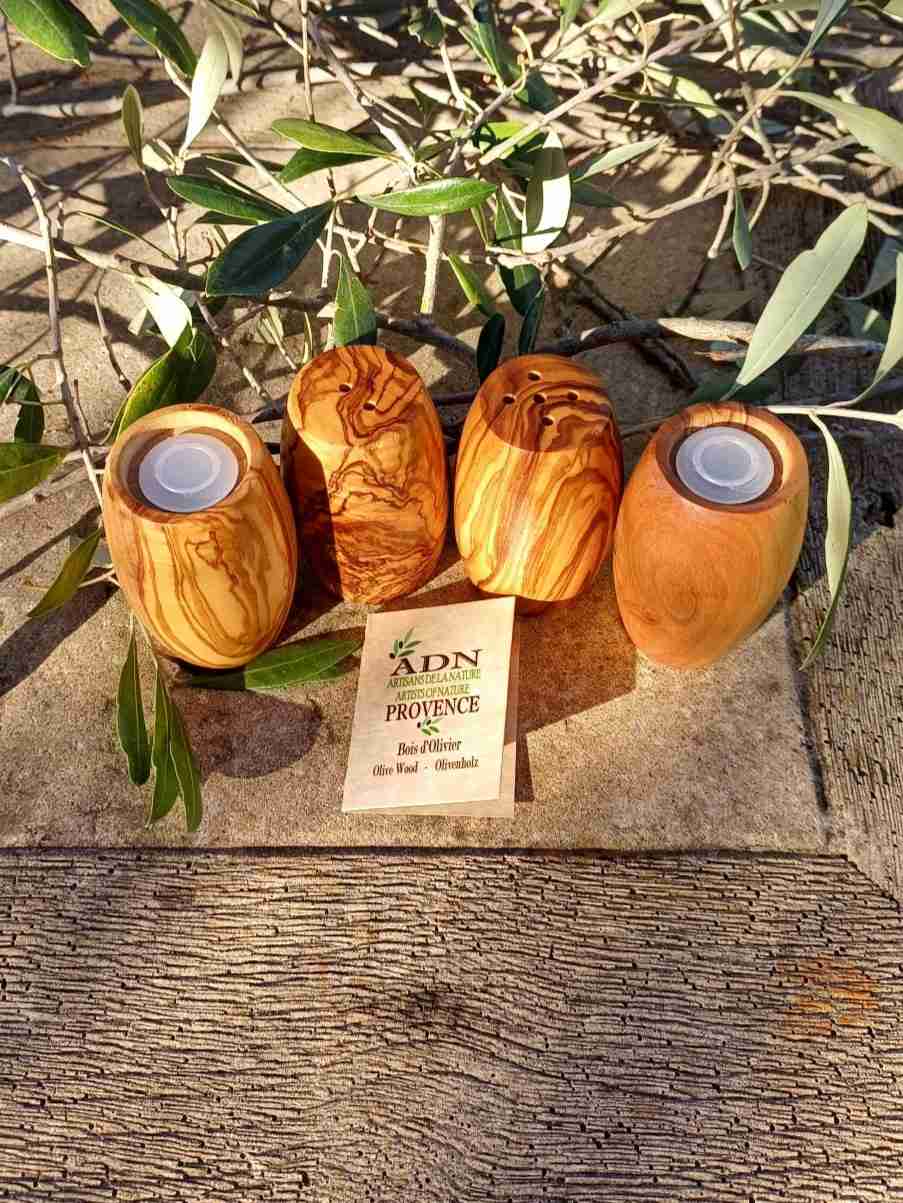 Duo Sel et Poivre en Bois d’Olivier