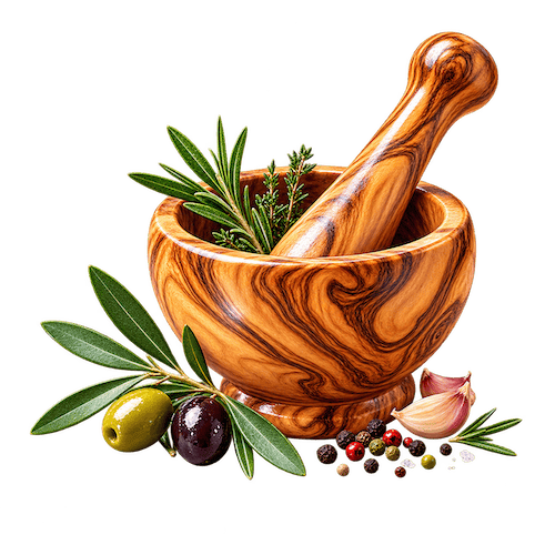Mortiers et Pilons en bois d'olivier