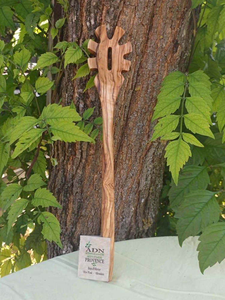 Cuillère spécial pâtes en Bois d’Olivier grande 35 cm