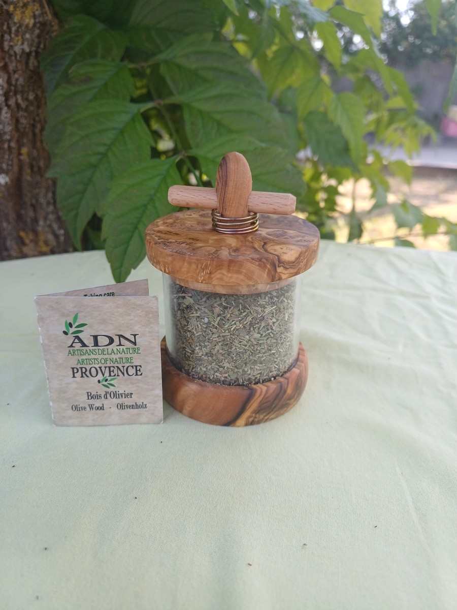 Moulin à Herbes en Bois d’Olivier